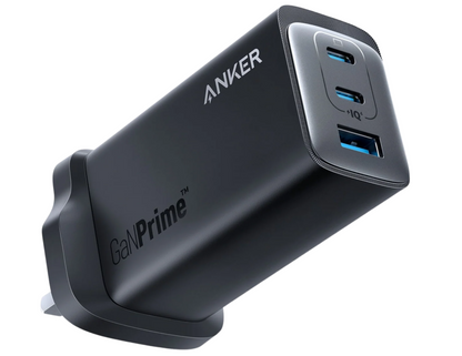 Anker 737 GaNPrime Charger (A2148211) front view showing 3 ports.