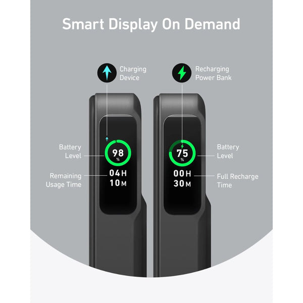 Anker MagGo 10000mAh Qi2 magnetic wireless power bank 15W with smart display and stand Black Qatar