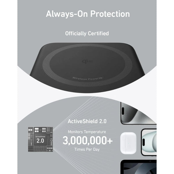 Anker MagGo 10000mAh Qi2 magnetic wireless power bank 15W with smart display and stand Black Qatar