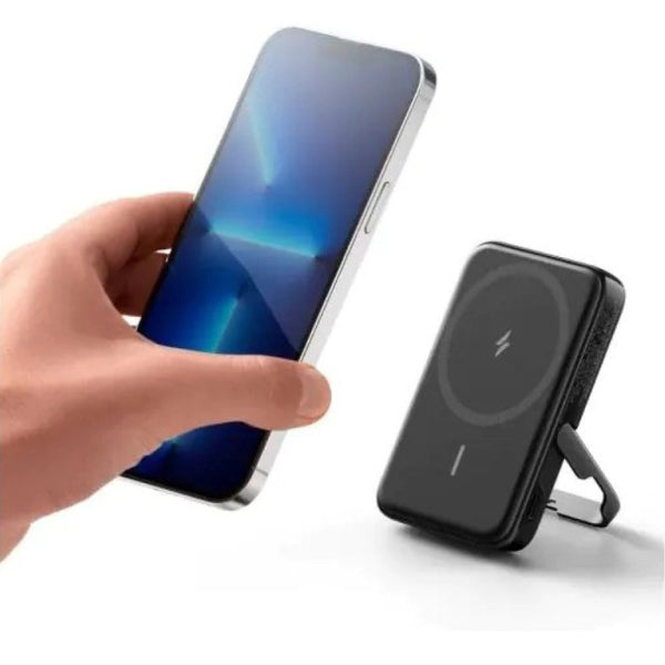 Anker MagGo 5000mAh magnetic wireless power bank with 7.5W charging and foldable stand Qatar