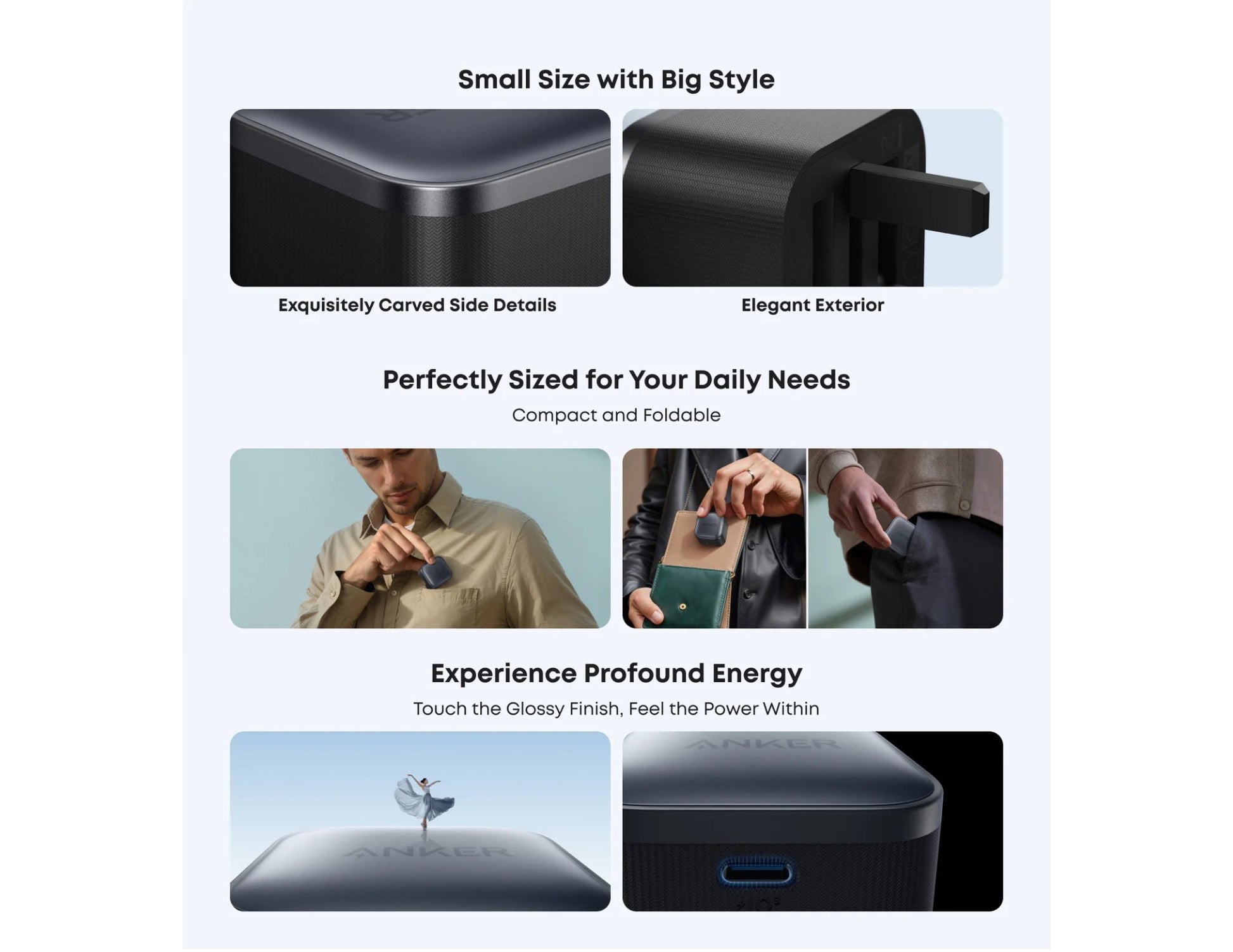 Anker Nano Charger 45W with USB-C Cable B2692K11 available in Qatar