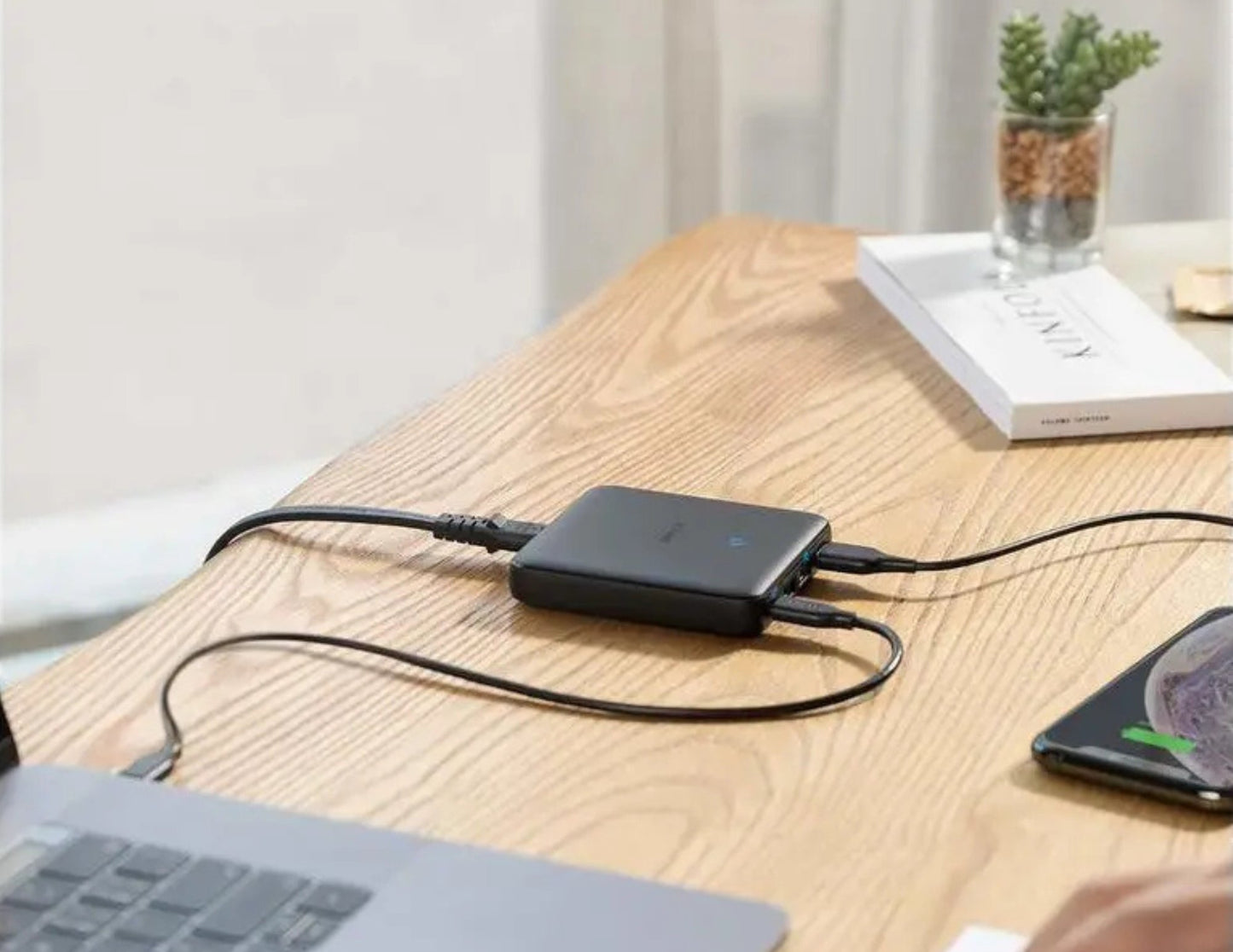 Anker 543 PowerPort Atom III Slim 65W 4-port GaN charger A2045K11, Thabthaba Store Qatar