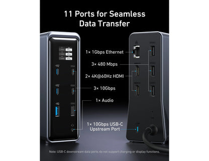 Anker Prime 14‑in‑1 160W Dual Display Docking Station A83B62A1 available in Qatar