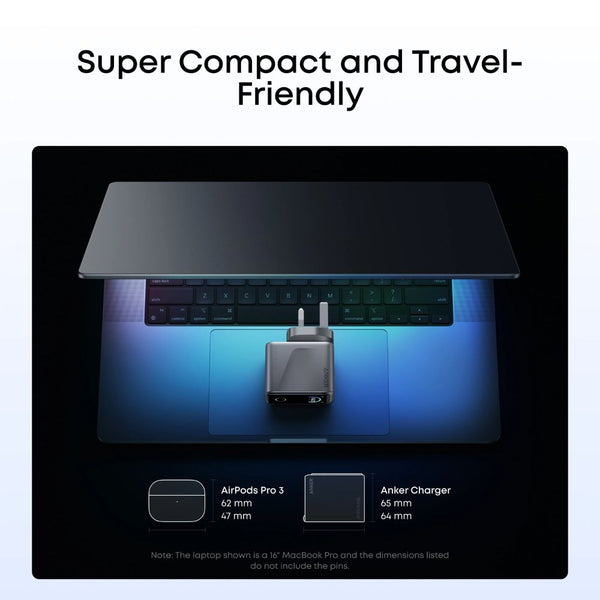 Anker Prime 160W 3-port USB-C charger with smart display and 140W single-port output Qatar