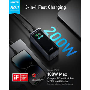 Anker Prime 20000mAh 200W power bank dual USB-C 100W smart display A1336011 Qatar