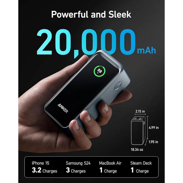 Anker Prime 20000mAh 200W power bank dual USB-C 100W smart display A1336011 Qatar