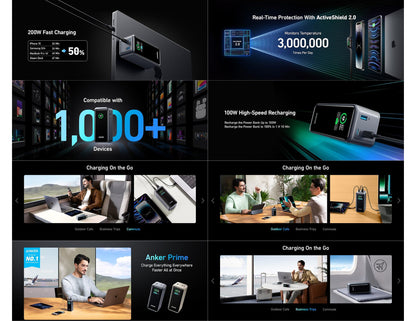 Anker Prime 20000mAh 200W power bank smart display Qatar