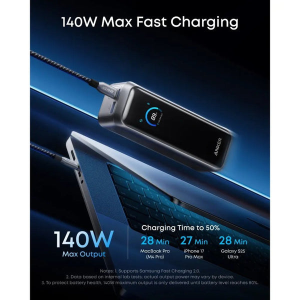 Anker Prime 20100mAh 220W power bank with 140W USB-C fast charging A110BH11 Qatar