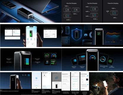 Anker Prime Power Bank 26K 300W A110AH11 with smart display at Thabthaba Store Qatar.