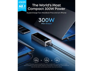 Anker Prime Power Bank 26K 300W with 140W fast charging smart display and app control.