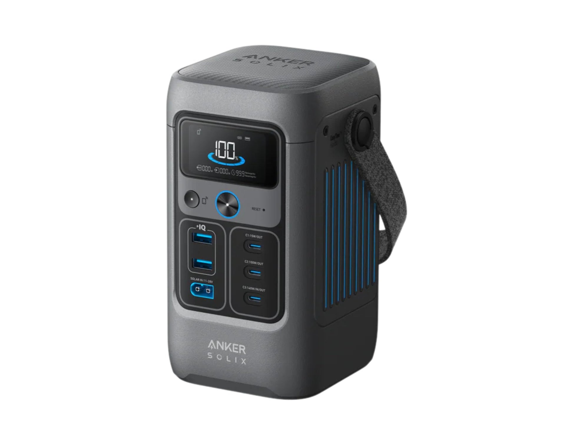 Anker SOLIX C200 DC 192Wh 200W portable power station with 140W USB-C fast charging for camping and backup in Qatar, Thabthaba Store