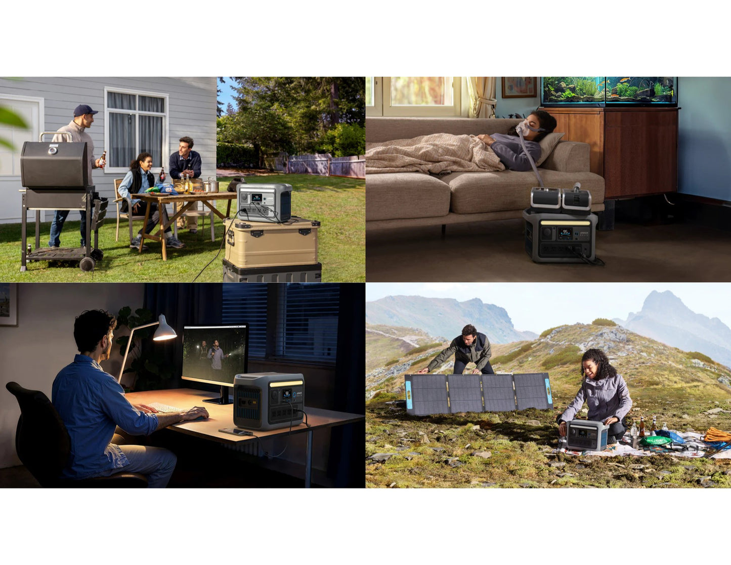 Anker Solix C800 768Wh portable power station with 1200W output and app control at Thabthaba Store Qatar.