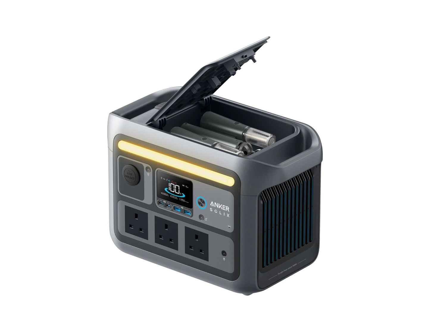 Anker SOLIX C800 Plus portable power station 768Wh 1200W Dark Gray A17542Z1