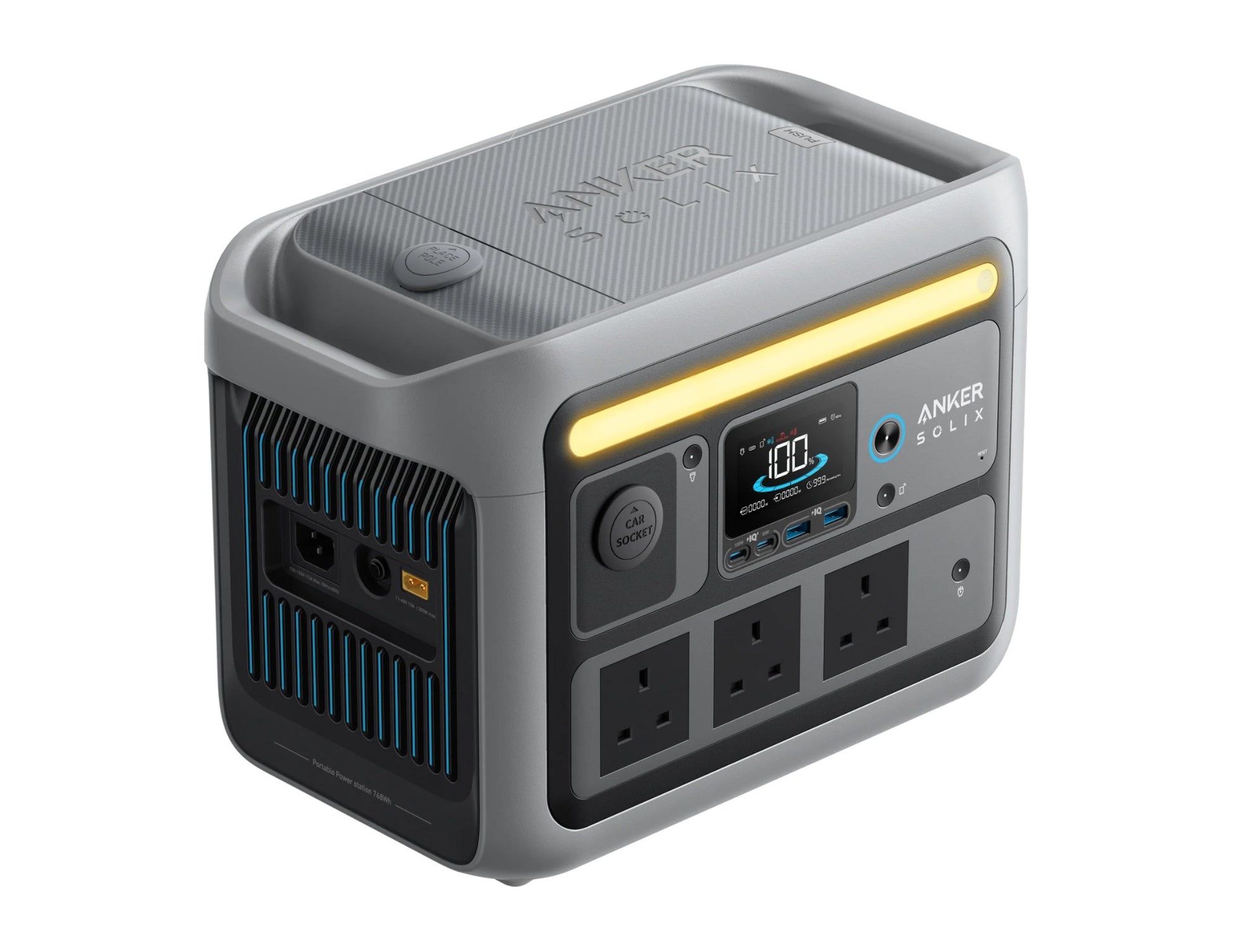 Anker SOLIX C800 Plus portable power station 768Wh 1200W Dark Gray A17542Z1