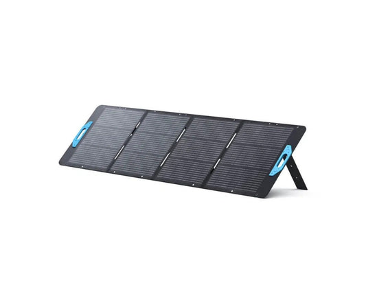 Anker Solix PS200 portable 200W foldable solar panel with adjustable angles and IP67 rating at Thabthaba Store Qatar.