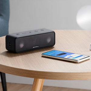 Anker Soundcore 3 portable Bluetooth speaker with 16W stereo sound and IPX7 waterproof protection Black Qatar