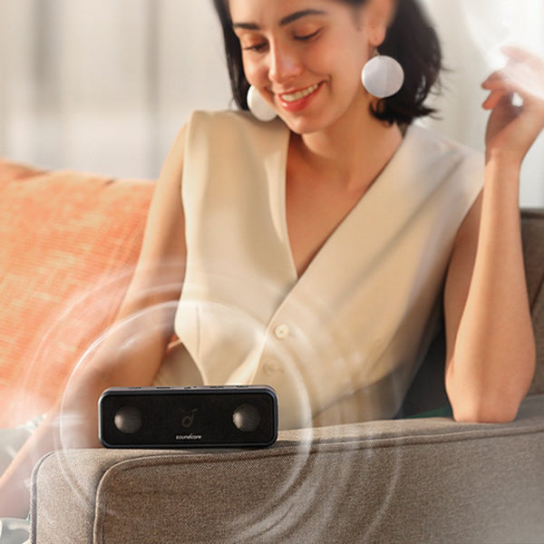 Anker Soundcore 3 portable Bluetooth speaker with 16W stereo sound and IPX7 waterproof protection Black Qatar