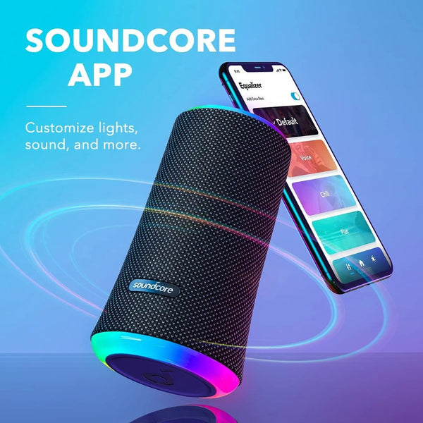 Anker Soundcore Flare 2 Bluetooth speaker with 360 degree sound, PartyCast, and IPX7 waterproof protection Qatar