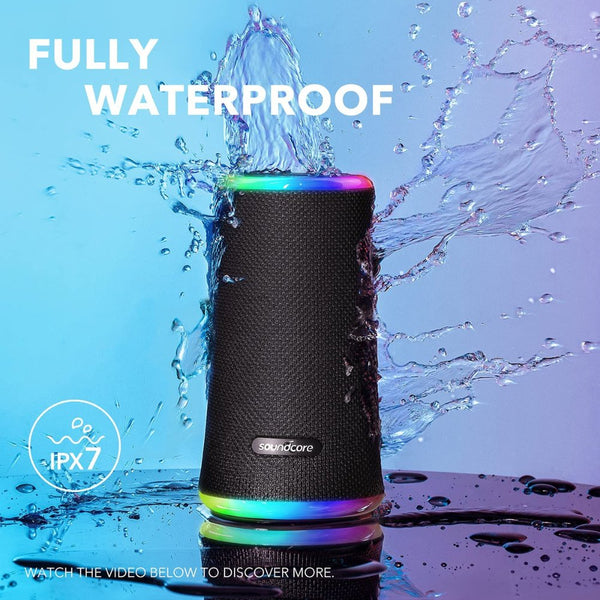 Anker Soundcore Flare 2 Bluetooth speaker with 360 degree sound, PartyCast, and IPX7 waterproof protection Qatar