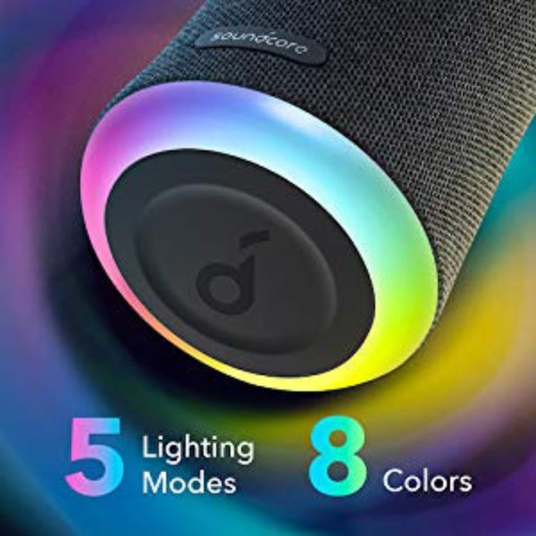 Anker Soundcore Flare Mini Portable Bluetooth Speaker Black 360 Degree Sound IPX7 Waterproof Qatar