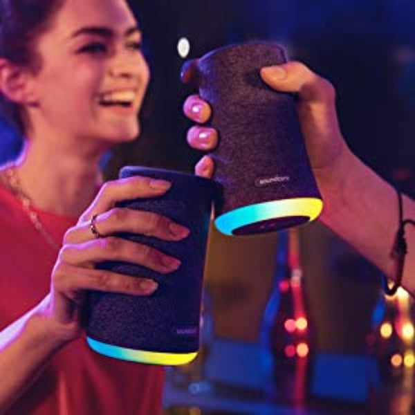 Anker Soundcore Flare Mini Portable Bluetooth Speaker Black 360 Degree Sound IPX7 Waterproof Qatar
