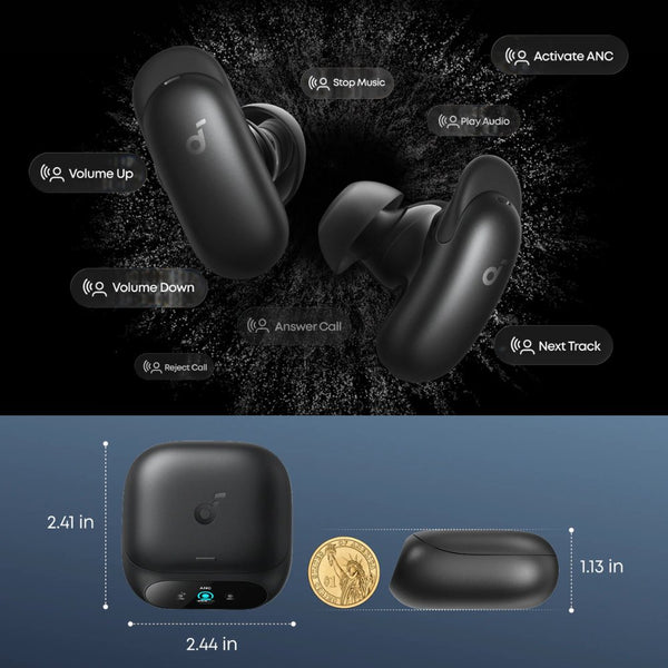 Anker Soundcore Liberty 5 Pro noise cancelling earbuds Midnight Black with AI clear calls Qatar