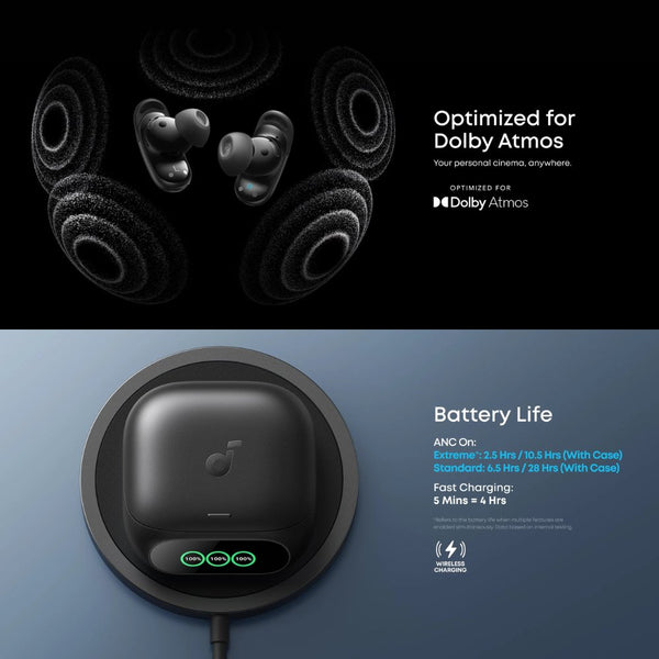 Anker Soundcore Liberty 5 Pro noise cancelling earbuds Midnight Black with AI clear calls Qatar