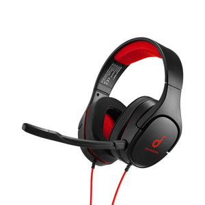 Anker Soundcore Strike 1 wired gaming headset with 52mm drivers and cooling gel ear pads Black Qatar