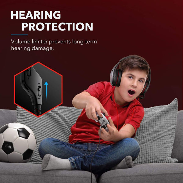 Anker Soundcore Strike 1 wired gaming headset with 52mm drivers and cooling gel ear pads Black Qatar
