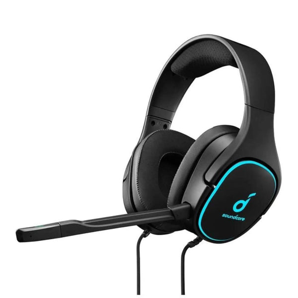 Anker Soundcore Strike 3 wired gaming headset with 52mm drivers and detachable IPX5 microphone Black Qatar