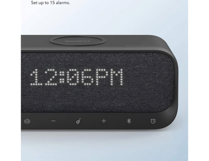 Anker SoundCore Wakey (A3300221) showcasing multiple alarm settings.