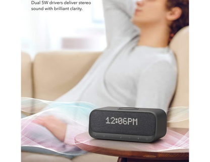 Side view of the Anker SoundCore Wakey (A3300221) highlighting its compact design.