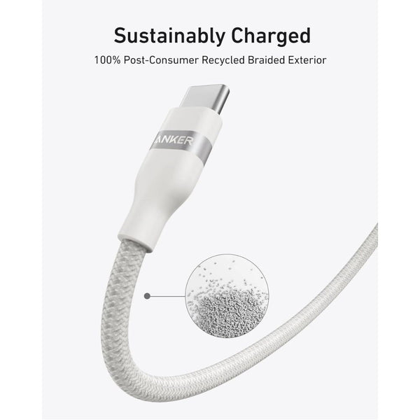 Anker 240W USB-C to USB-C 6ft upcycled braided cable with 30000+ bend lifespan Qatar