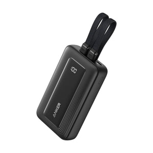 Anker Zolo 10000mAh 35W Power Bank with built-in dual USB-C cables and 30W fast charging for compatible devices in Qatar