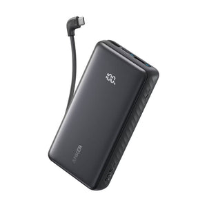 Anker Zolo 20000mAh 22.5W Power Bank with Built-In USB-C Cable Black A110EH11 Qatar
