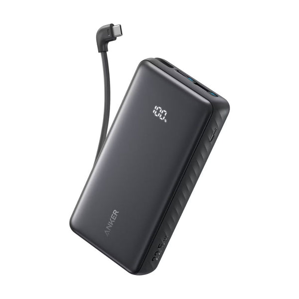 Anker Zolo 20000mAh 22.5W Power Bank with Built-In USB-C Cable Black A110EH11 Qatar
