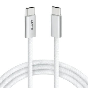 Anker Zolo 240W USB-C to USB-C braided charging cable 3.3 ft in White model A8060H21 Qatar
