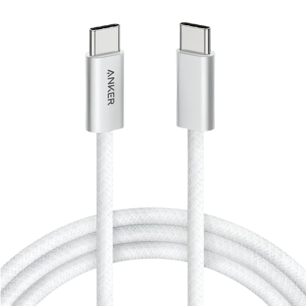Anker Zolo 240W USB-C to USB-C braided charging cable 3.3 ft in White model A8060H21 Qatar