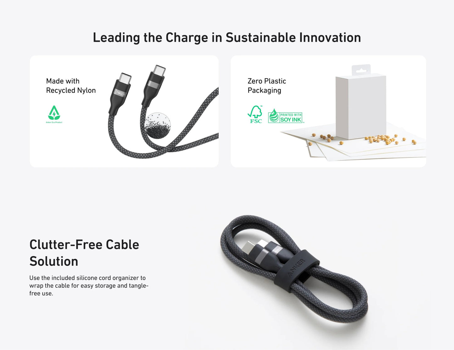 Anker Zolo 30W charger and 6ft 240W USB-C cable bundle Thabthaba Store Qatar