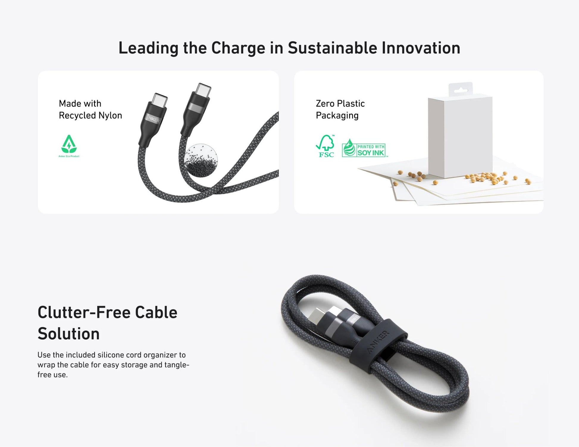 Anker Zolo 30W charger and 6ft 240W USB-C cable bundle Thabthaba Store Qatar