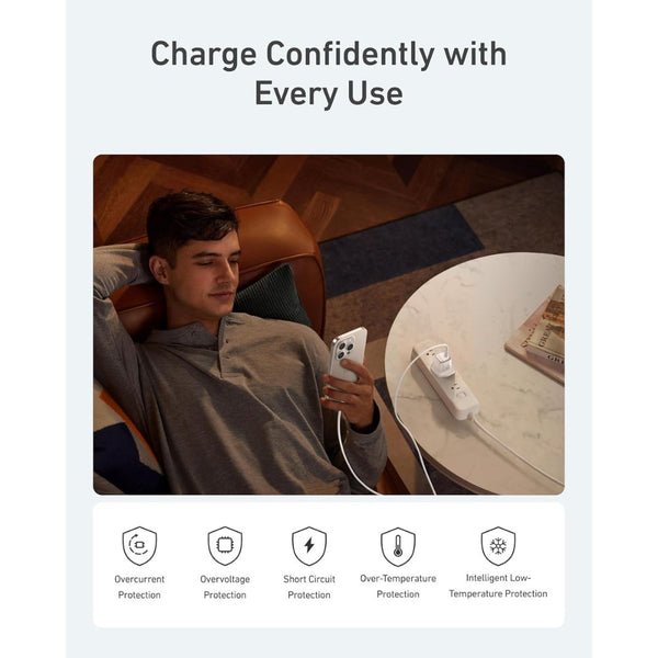 Anker Zolo 30W GaN USB-C PD 3.0 Fast Charger White A2698K21 Qatar