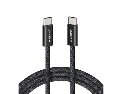 Anker Zolo USB-C to USB-C 240W braided fast charging cable black in Qatar