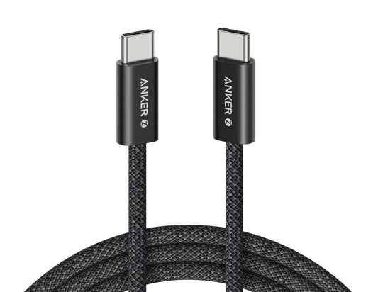 Anker Zolo USB-C to USB-C 240W 6ft braided fast charging cable A8060 black Qatar
