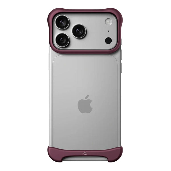 Arc Pulse aerospace-grade aluminum protective case with dual-layer shock protection for iPhone 18 Pro Max Burgundy Qatar