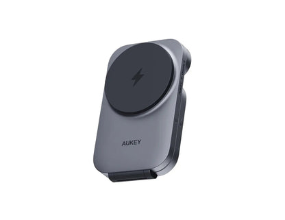 Aukey MagFusion Z Qi2 LC‑MC312 3‑in‑1 foldable wireless charger for iPhone Watch AirPods
