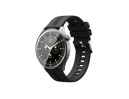 Aukey SmartWatch 2 Pro SW-2P with 1.45-inch display and silicone strap at Thabthaba Store Qatar.