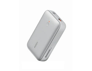 Aukey Spark Mini PB-Y57 20000mAh compact fast charging power bank white at Thabthaba Store Qatar.