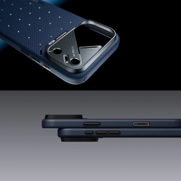Aulumu A18 1500D Aramid Fiber Case iPhone 18 Pro Max Blue MagSafe Qatar