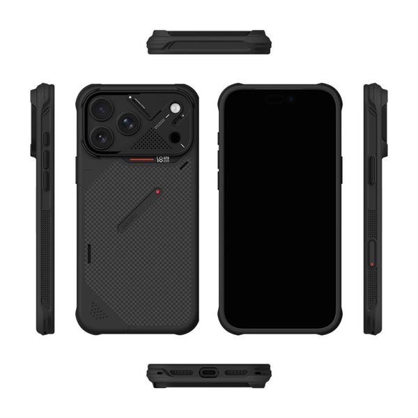 Aulumu A18 Black 1500D aramid fiber MagSafe case with CoolHyper cooling for iPhone 18 Pro Qatar