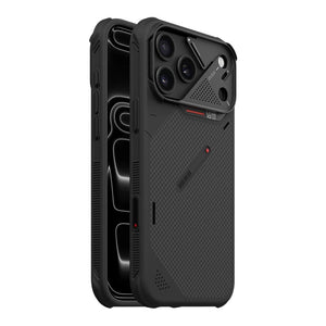 Aulumu A18 Black 1500D aramid fiber MagSafe case with CoolHyper cooling for iPhone 18 Pro Max Qatar